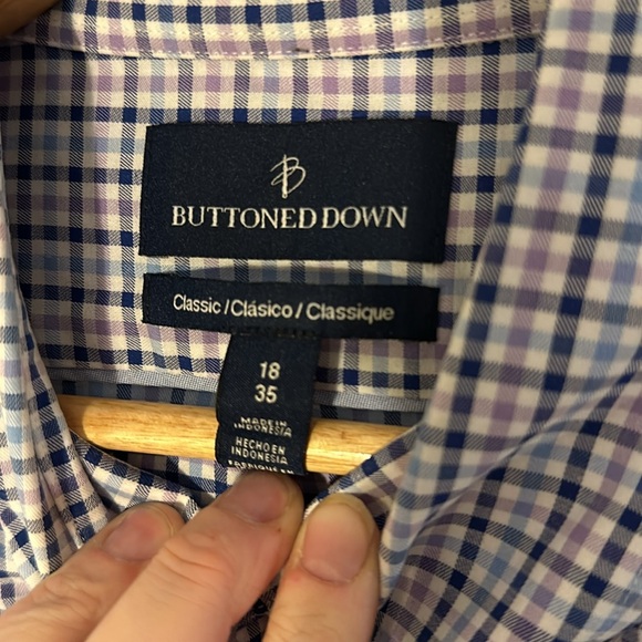 Blue Purple Checkered Shirt - Picture 3 of 3